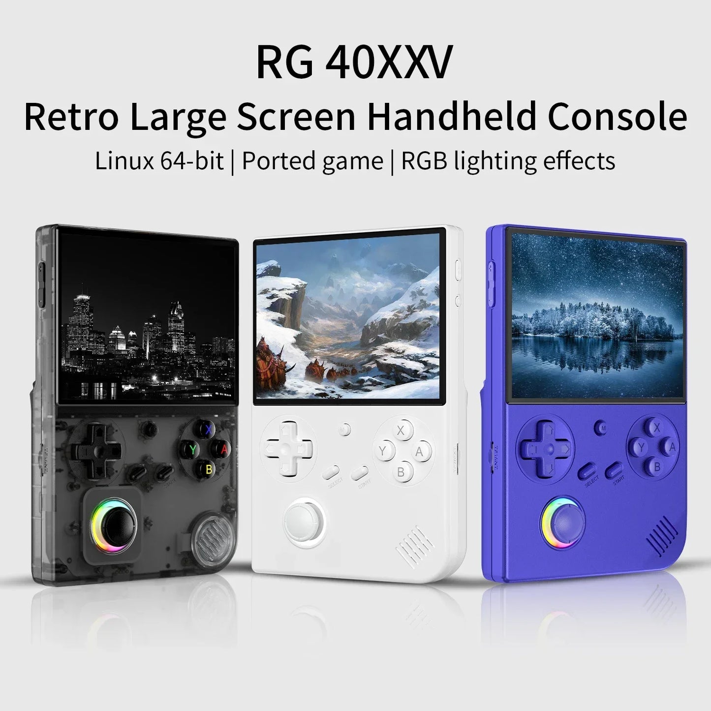 ANBERNIC RG40XXV – Przenośna Konsola Retro 4" IPS, Linux 64-bit, WiFi, Bluetooth, HDMI