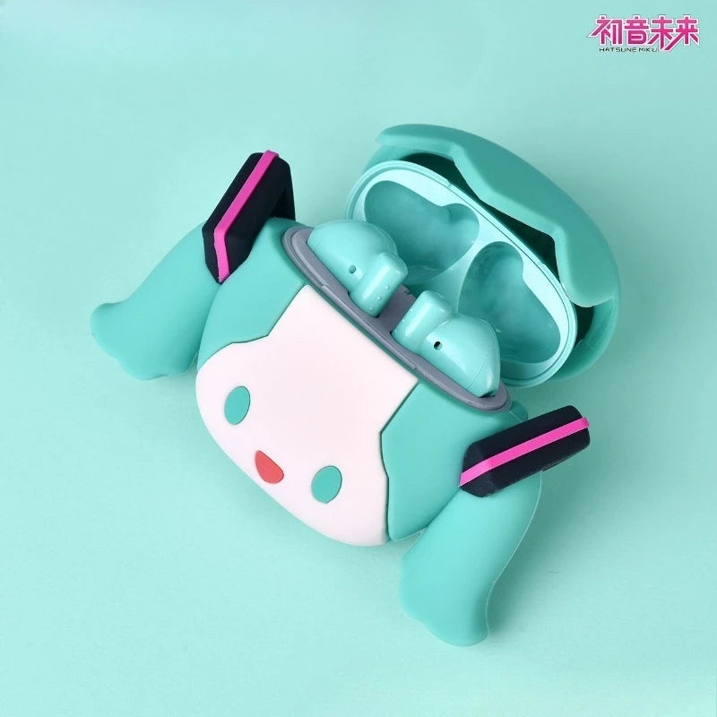 Słuchawki Bluetooth Hatsune Miku Kawaii – Bilibili, True Wireless, Cute Cartoon, Anime