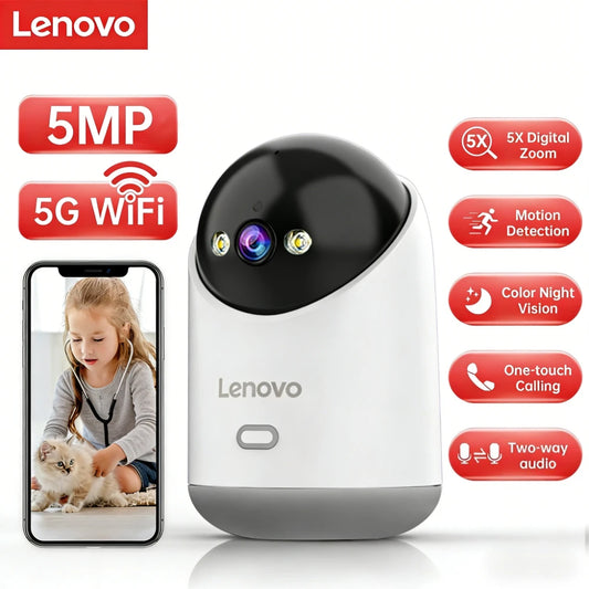 Kamera WiFi Lenovo 5MP Smart Home - Full Color Night z Auto Tracking