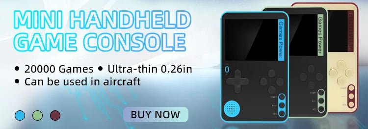 K10 Handheld Game Console FC500 Classic Games LCD Portable Retro Video Mini Game Console Rechargeable Great Gift for Kids