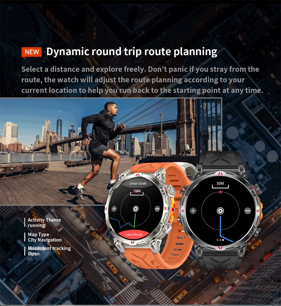 Smartwatch Sportowy 2026 GPS AMOLED 1.56" 5ATM - zdjęcie 2