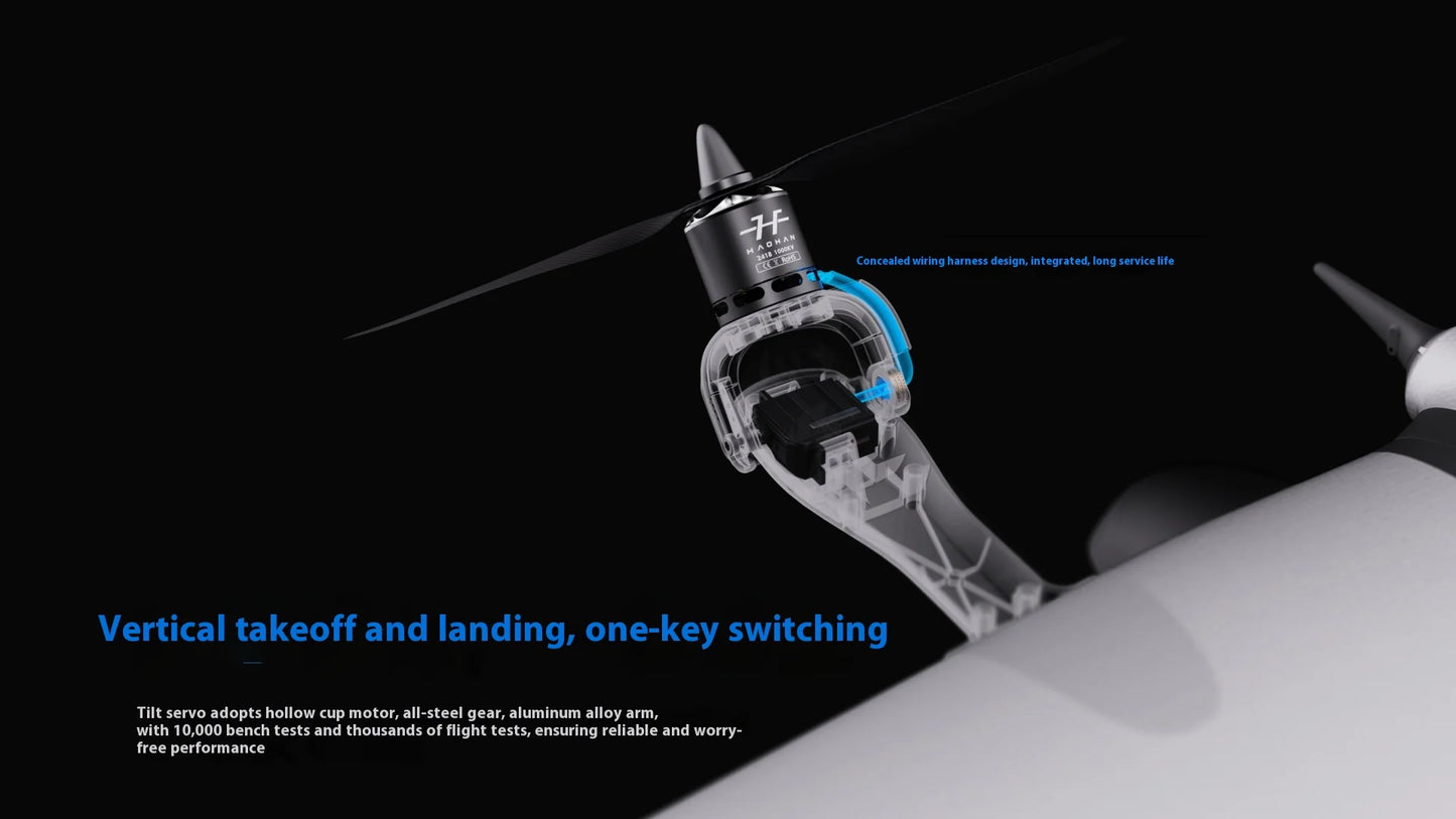 FireFly VTOL SEMI – Dron ze Stałym Skrzydłem, Kontroler HAOHAN-X7, FPV, Zasięg Daleki
