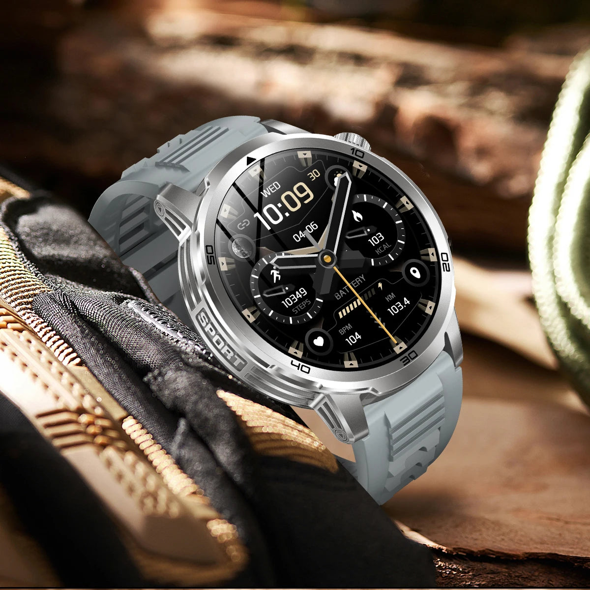 Smartwatch Militarny Outdoor 2026 AMOLED 1.85" - zdjęcie 3