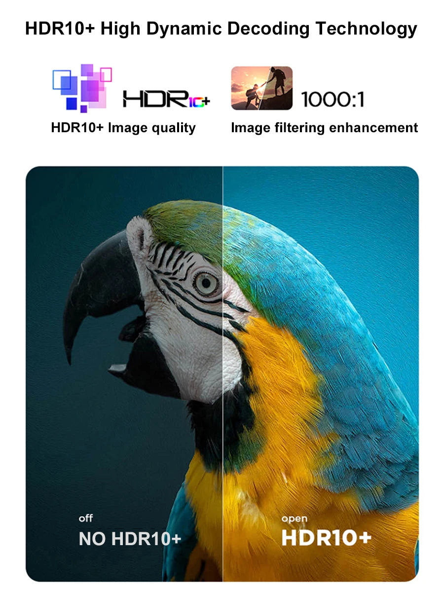 Projektor Laserowy T100 850 ANSI 4K Wi - zdjęcie 8