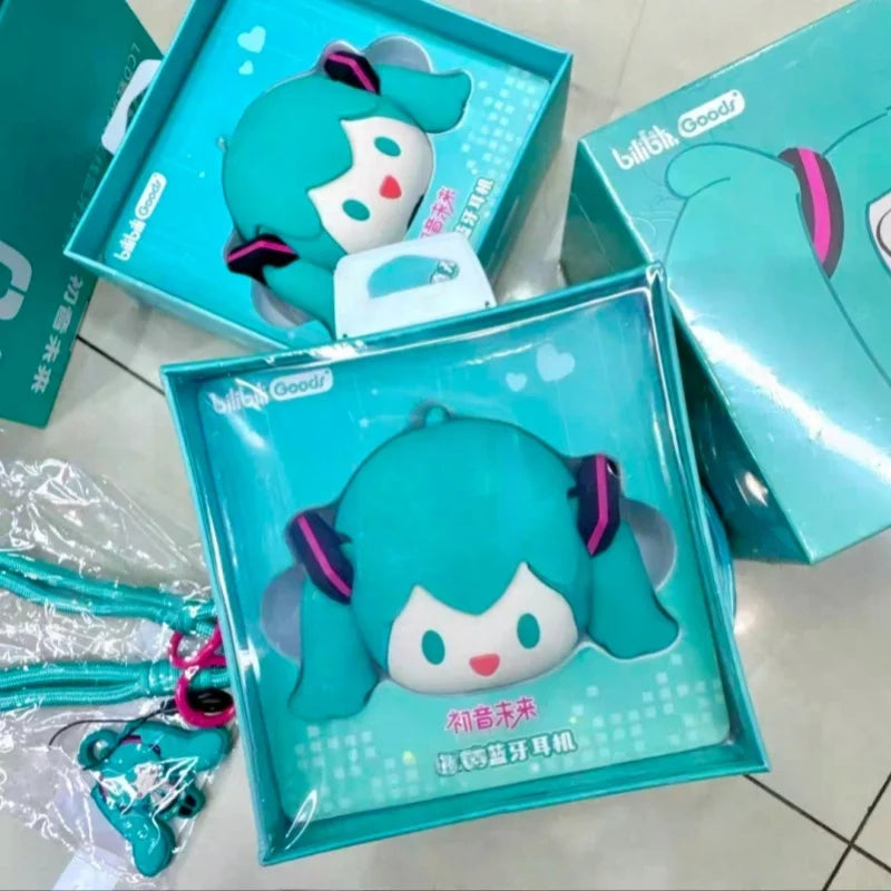 Słuchawki Bluetooth Hatsune Miku CUBE FACE – Ekran LCD, Różne Zestawy