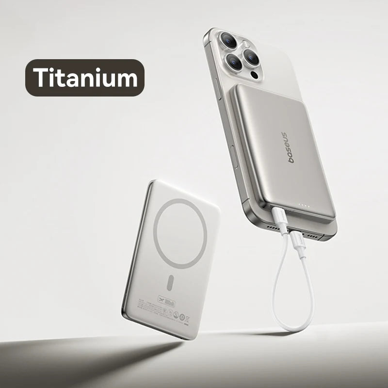 Baseus Powerbank Magnetyczny 10000mAh PD 27W – Kompaktowy, Szybkie Ładowanie Power Delivery