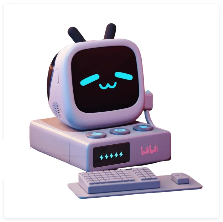 Cubeface Mini TV – Słuchawki Bluetooth 5.3 z Ekranem LCD | Bilibili Anime