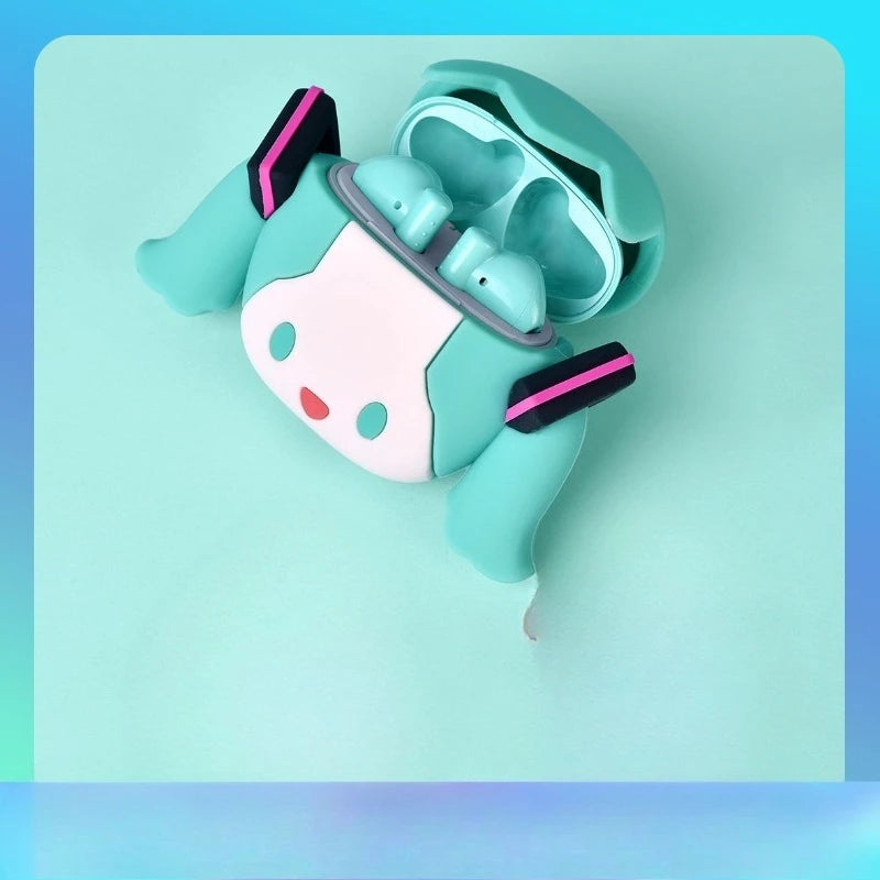 Słuchawki Bluetooth Hatsune Miku Kawaii – Bilibili, True Wireless, Cute Cartoon, Anime