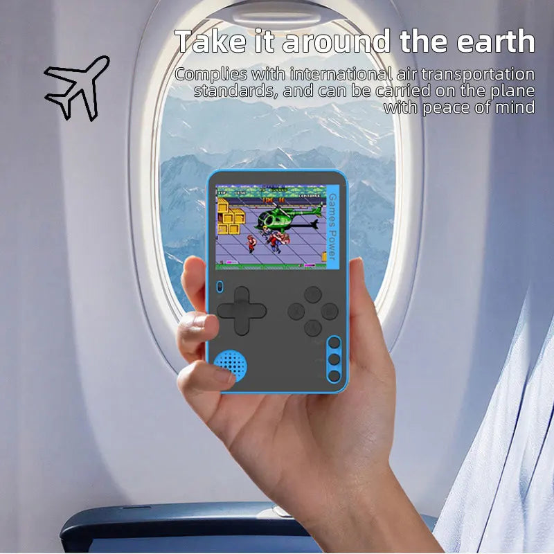 K10 Handheld Game Console FC500 Classic Games LCD Portable Retro Video Mini Game Console Rechargeable Great Gift for Kids