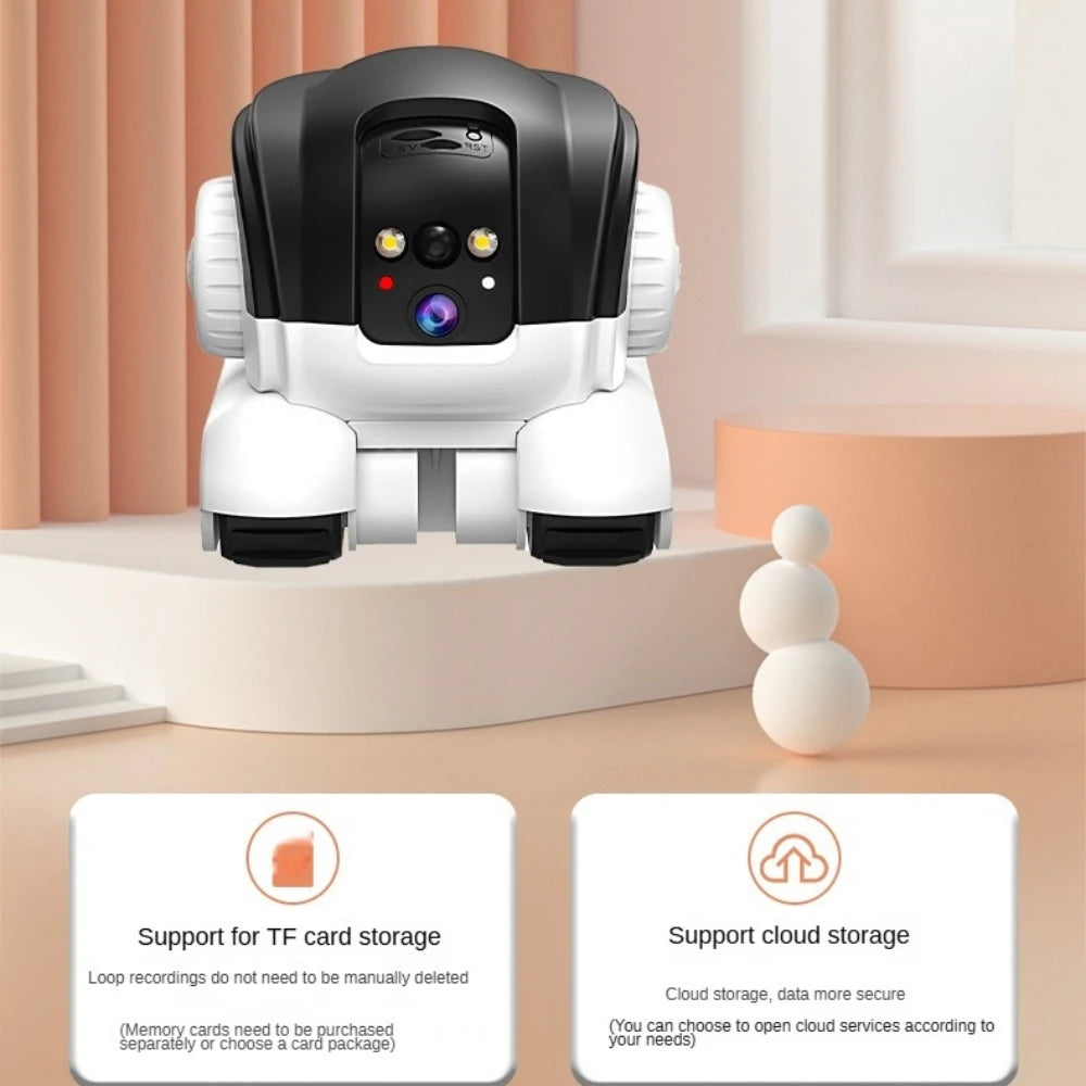 Pet Camera Robot Dual Lens Kamera do monitoringu zwierząt – WiFi, laser, kolorowa noktowizja - zdjęcie 3