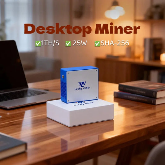 Koparka Bitcoin George Vision - LV07 Bitcoin Miner 1TH/S 25W Ultra Low Power Miner Bitcoin Miners SHA256 Home Solo Lottery Mining Machine - Maksymalna Wydajność