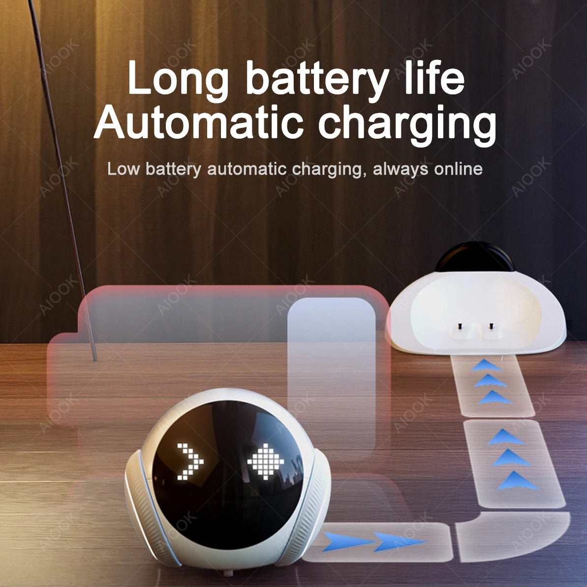 Kamera Robot AIOOK 2K 5G WiFi - Pet Tracking z Laserem i Auto Charging