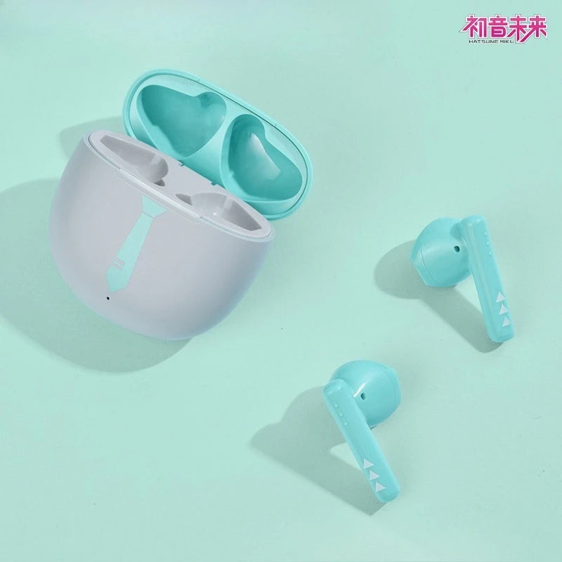 Słuchawki Bluetooth Hatsune Miku Kawaii – Bilibili, True Wireless, Cute Cartoon, Anime
