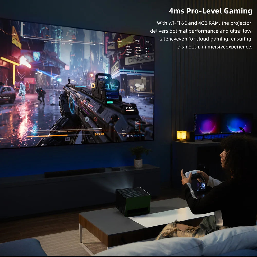 Awol 3000 Projektor laserowy 4K 3000 ANSI lumenów TV - zdjęcie 4