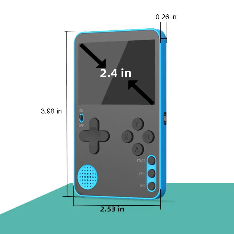 K10 Handheld Game Console FC500 Classic Games LCD Portable Retro Video Mini Game Console Rechargeable Great Gift for Kids