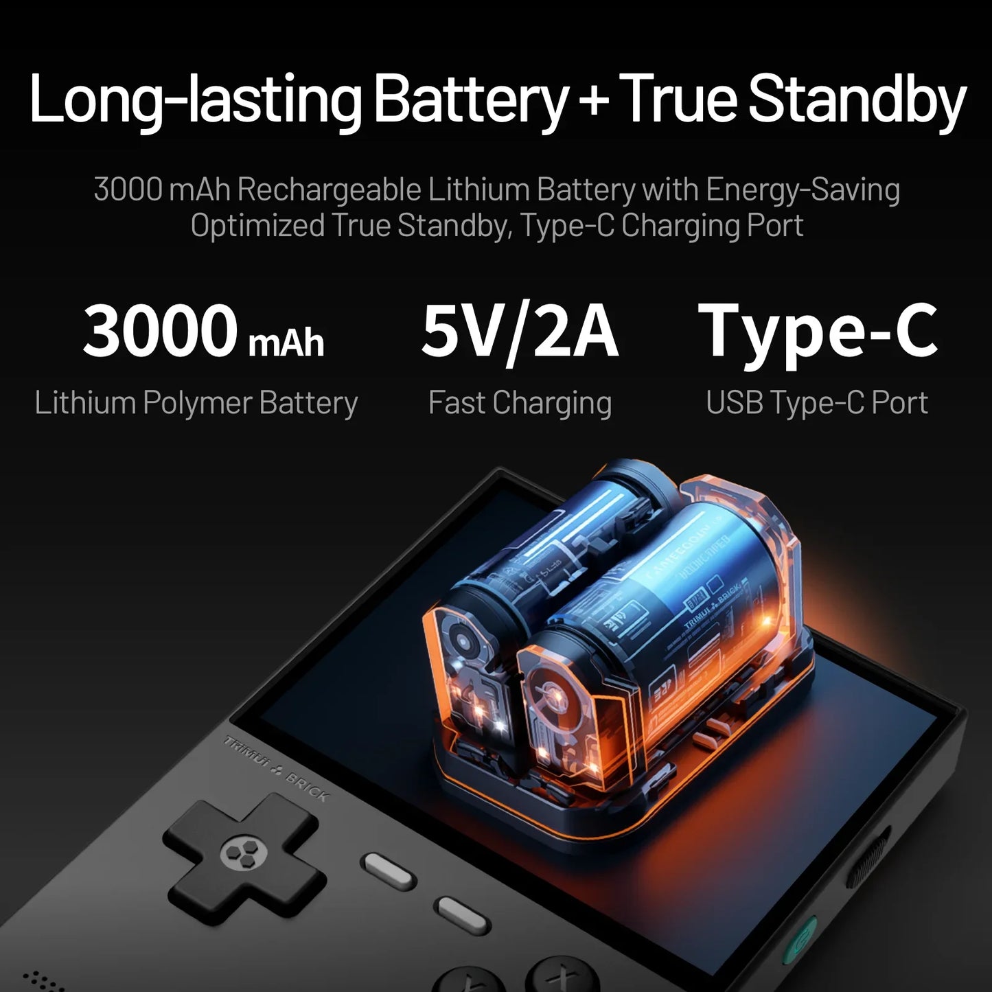 TRIMUI BRICK TG3040 – Przenośna Konsola Retro 3,2" IPS, 64GB, Metalowy Panel, LED RGB