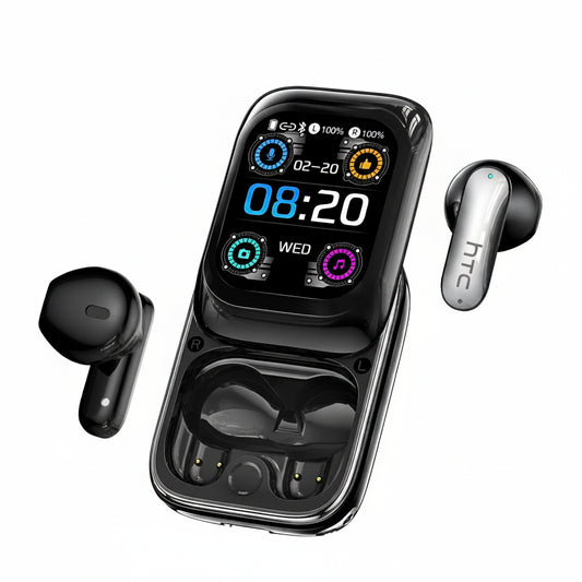 HTC NE48 słuchawki TWS z tłumaczem AI – widok główny