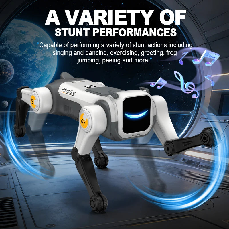 Magic Flip AI Stunt Robot Dog ANTSIR – Interaktywny Pies RC, Komendy Głosowe, Tańczy i Śpiewa