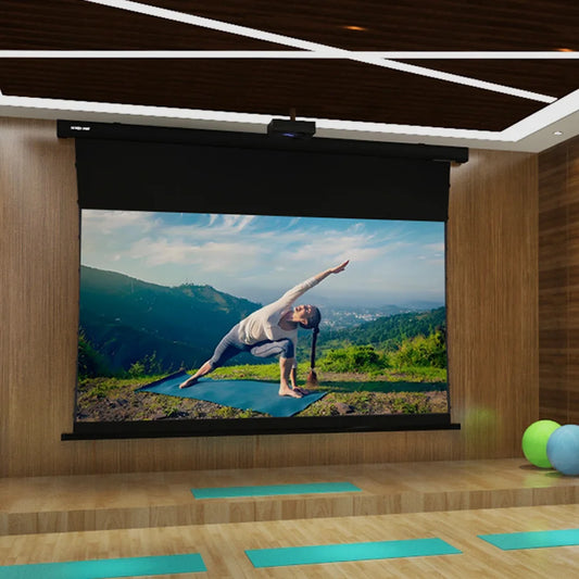 84-120" Ekran Projekcyjny Motoryzowany ALR – Regulowana Przekątna - zdjęcie 5