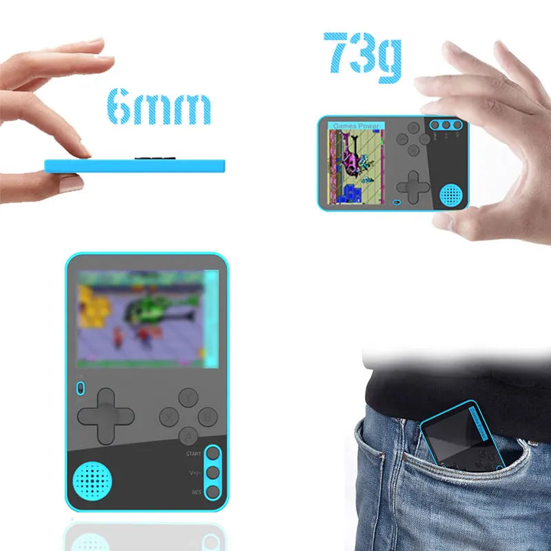 K10 Handheld Game Console FC500 Classic Games LCD Portable Retro Video Mini Game Console Rechargeable Great Gift for Kids