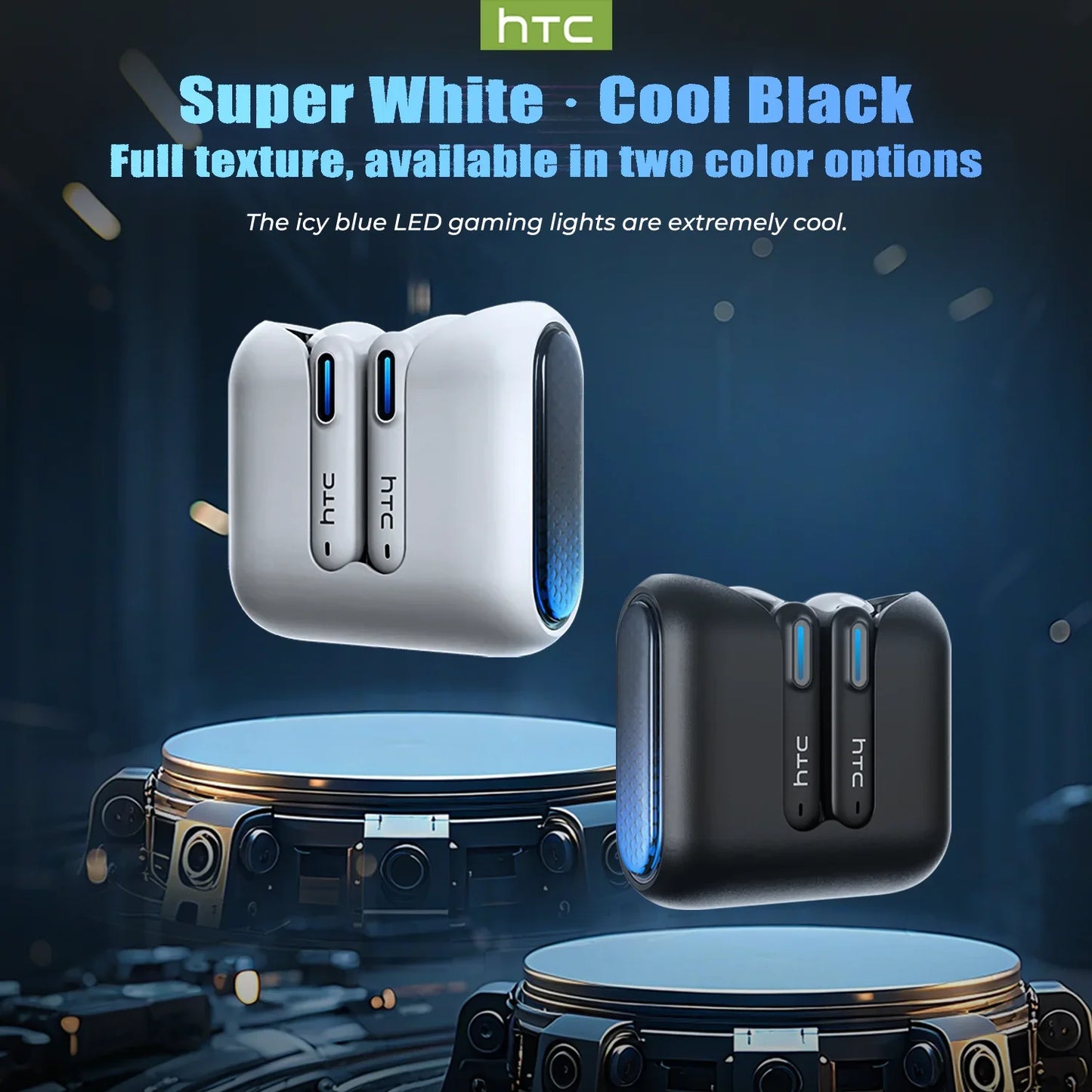 Słuchawki Bluetooth – Dźwięk Stereo, Czarny/Biały - zdjęcie 5