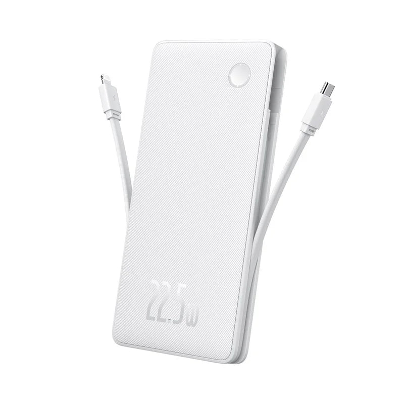 Baseus Powerbank 10000mAh 22,5W – szybkie ładowanie, wbudowane kable do 16 i 15 Pro Max - zdjęcie 3