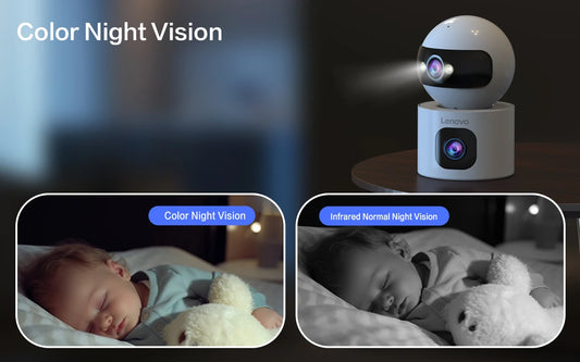 Dual Lens Kamera 4K – 5G WiFi, Auto Track, Monitoring IP - zdjęcie 2