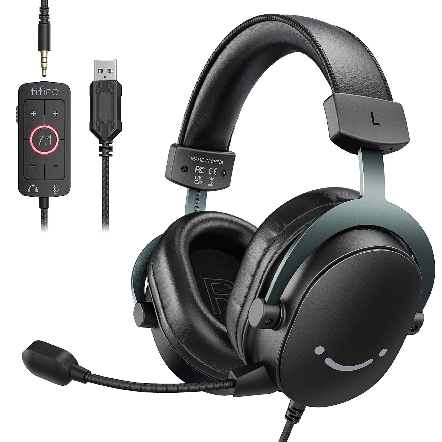 FIFINE H9 Słuchawki Gamingowe 7.1 USB/Jack 3.5mm Mikrofon PC