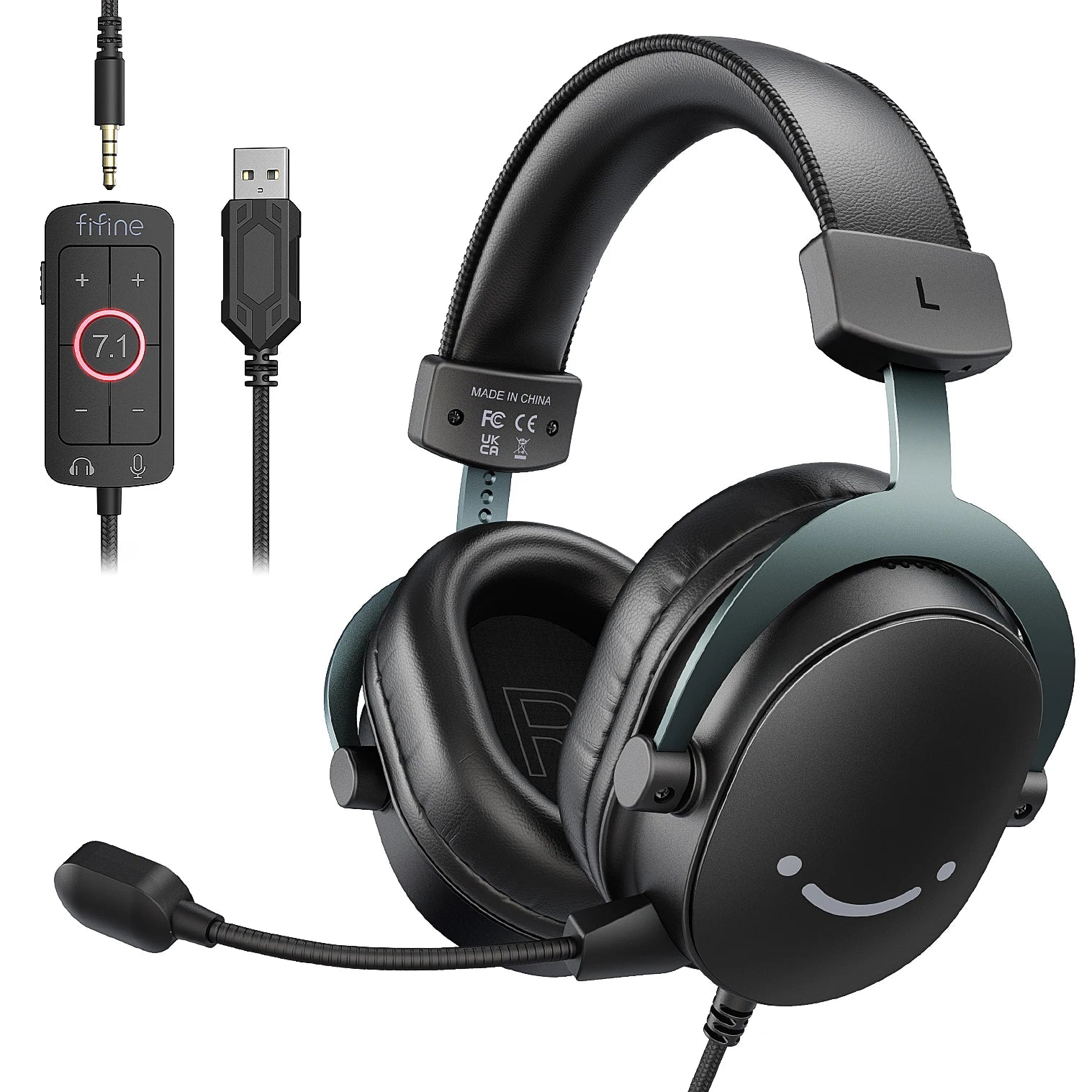 FIFINE H9 Słuchawki Gamingowe 7.1 USB/Jack 3.5mm Mikrofon PC