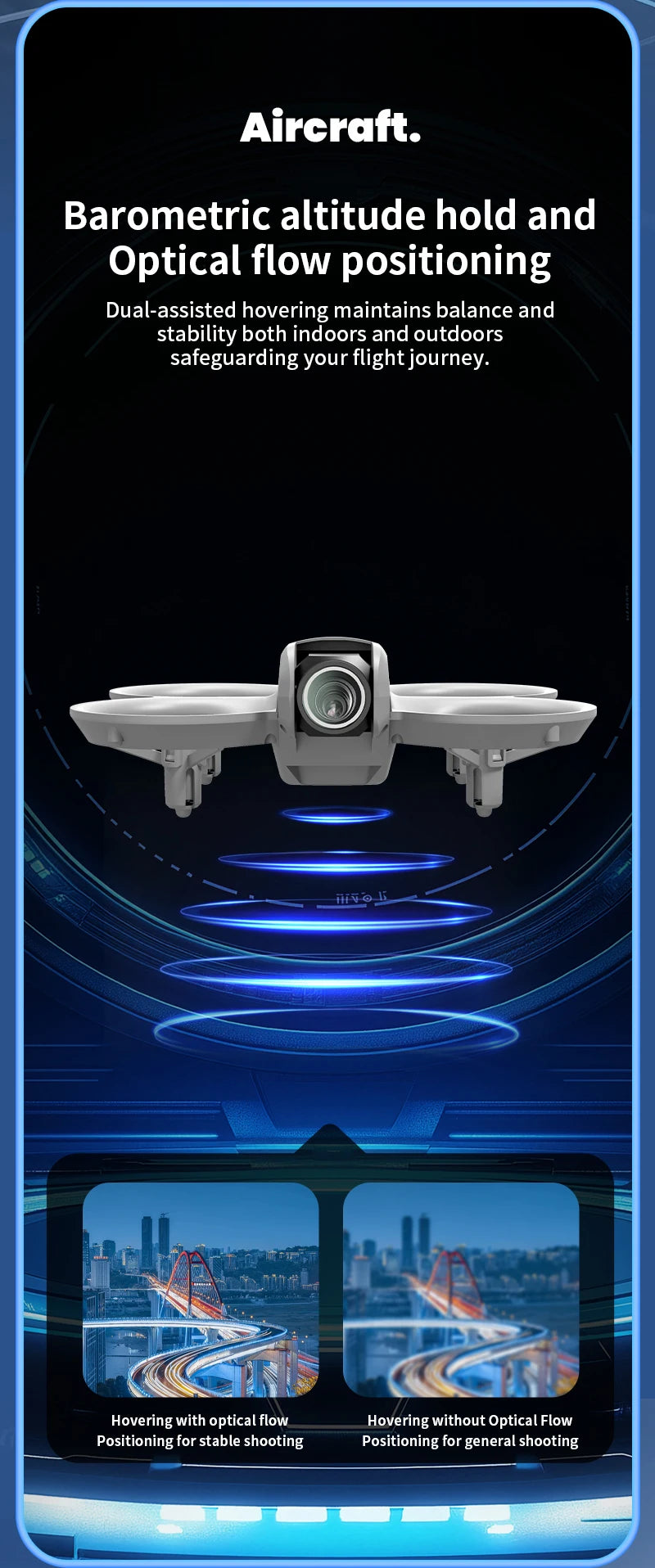 Dron Quadcopter George Vision - Dron H135 Profesjonalny - Kamera 4K/8K, FPV