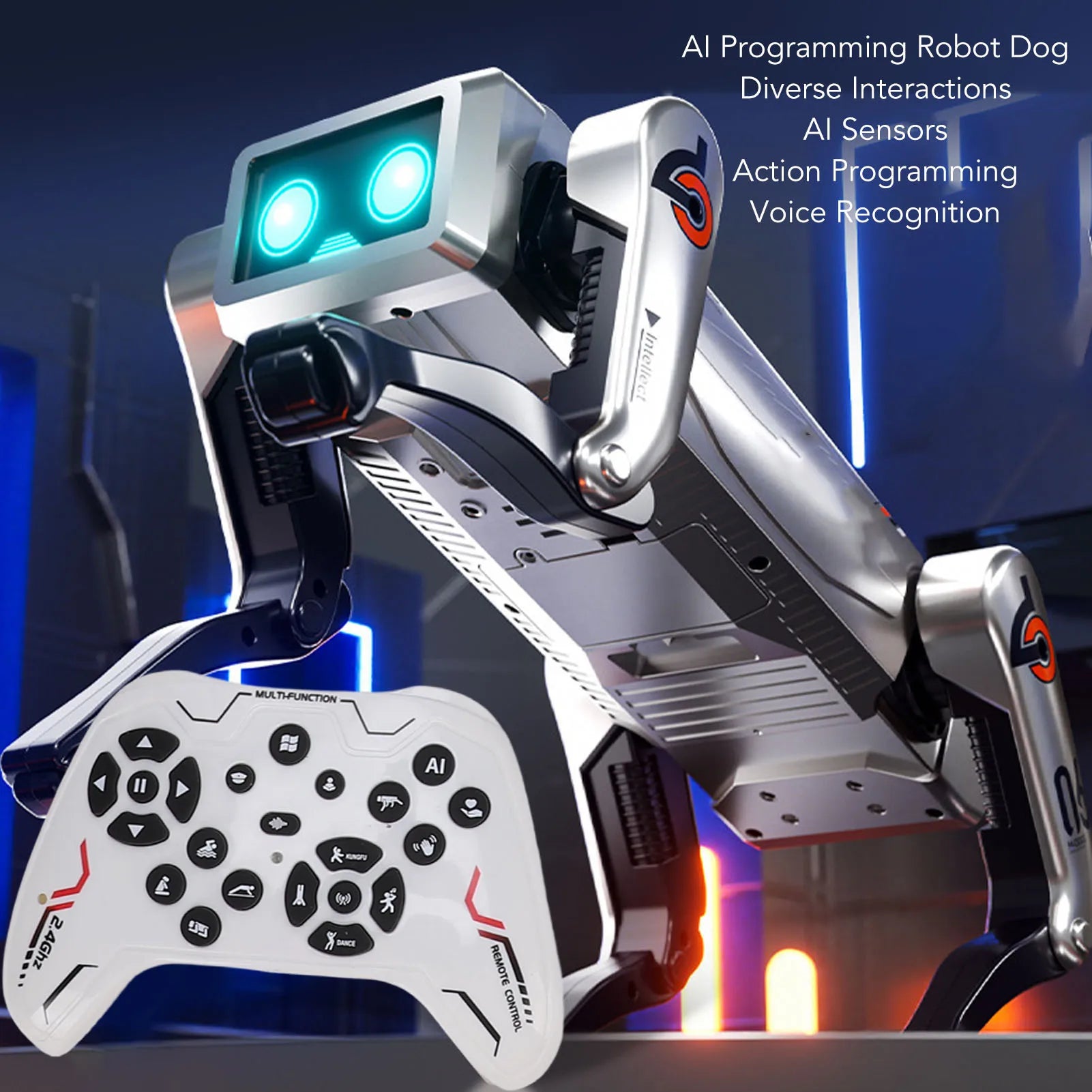 Robot Pies Programowalny z Sterowaniem Głosowym i Czworonożną Konstrukcją - zdjęcie 2