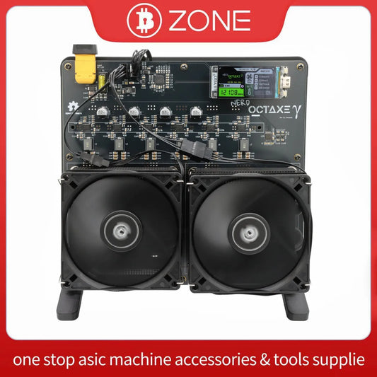 Koparka Bitcoin George Vision - NerdOCTAxe Rev3.1 12Th/s 200W BM1370 Asic Chip Open Source Bitcoin Solo Miner With 12V 18A Power Supply - Maksymalna Wydajność