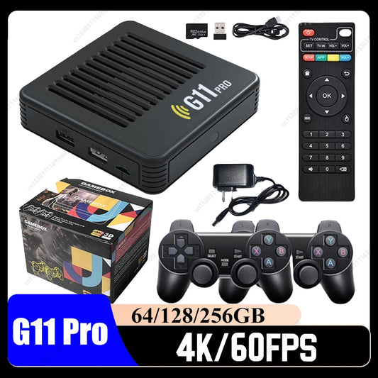 Konsola Retro G11 Pro APWIKOGER - 10000+ Gier, 256GB, 4K@60fps, 2 Kontrolery