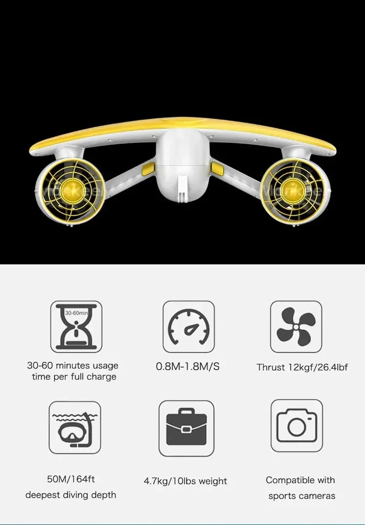 Skuter Podwodny Acqua Jet Water Seascooter MSD - zdjęcie 9