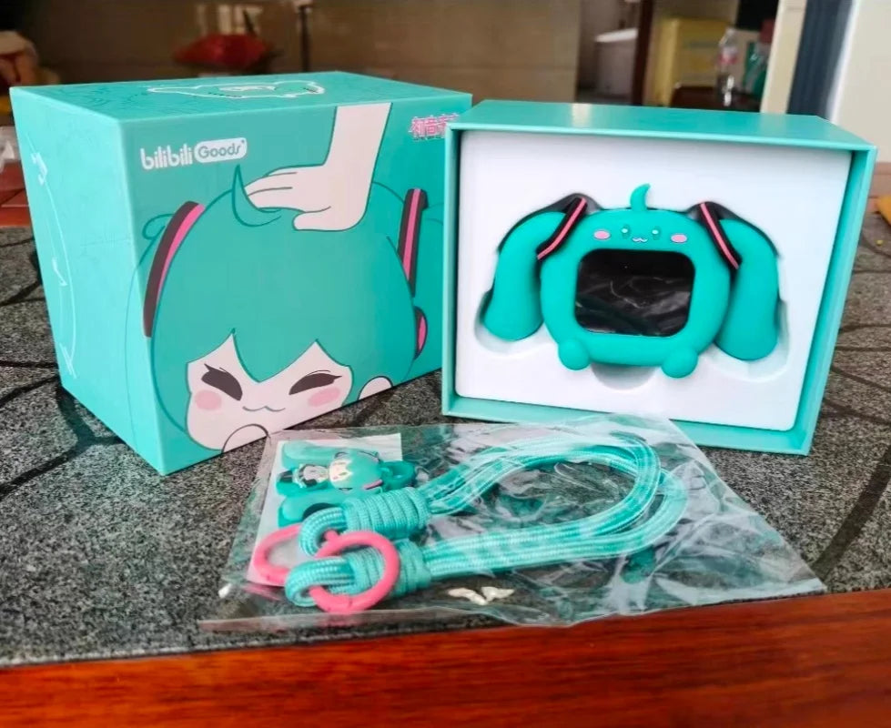 Słuchawki Bluetooth Hatsune Miku CUBE FACE – Ekran LCD, Różne Zestawy