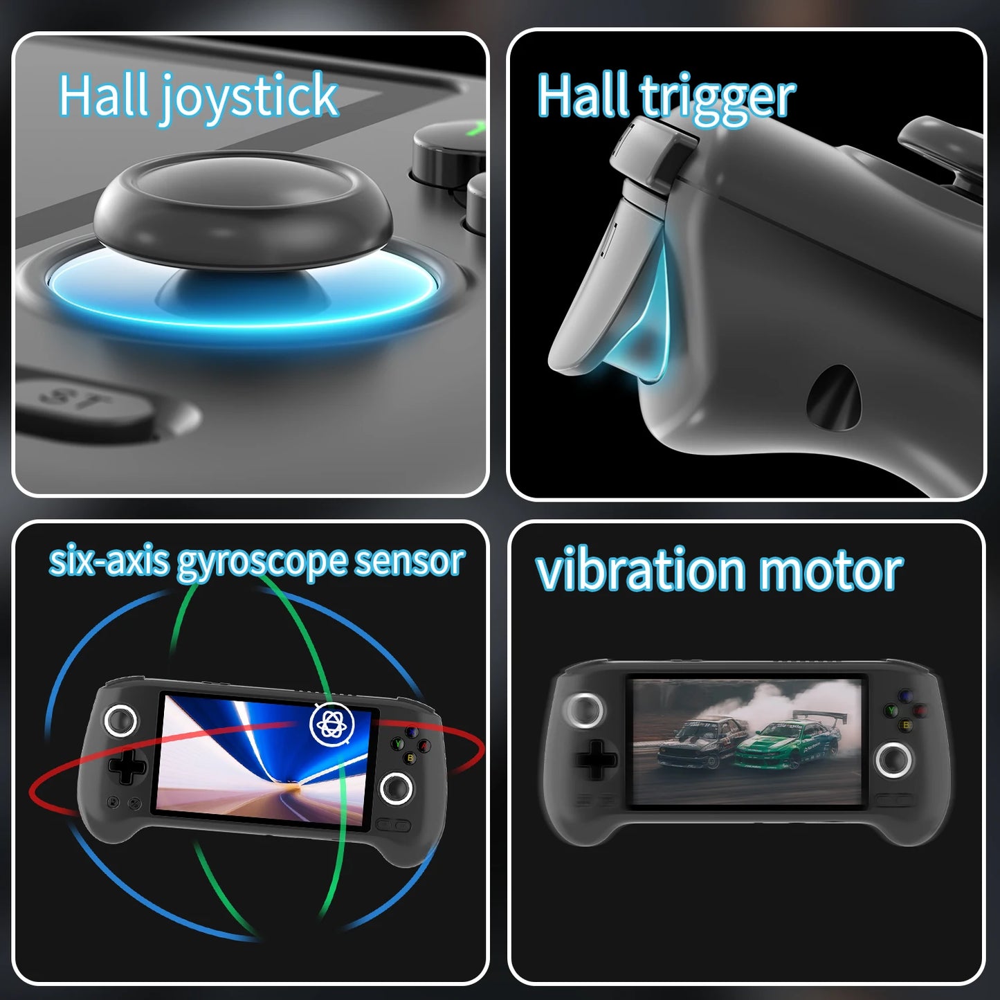 ANBERNIC RG556 - Konsola Przenośna AMOLED 5.48" Android 13 8GB RAM 128GB