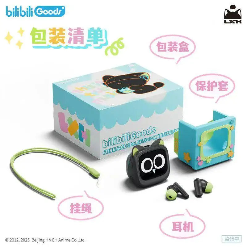Cubeface Luo Xiao Hei – Słuchawki Bluetooth z Ekranem LCD | Bilibili Anime