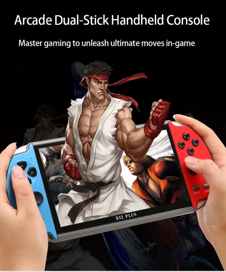 Konsola retro przenośna X12 Plus 7 cali HD