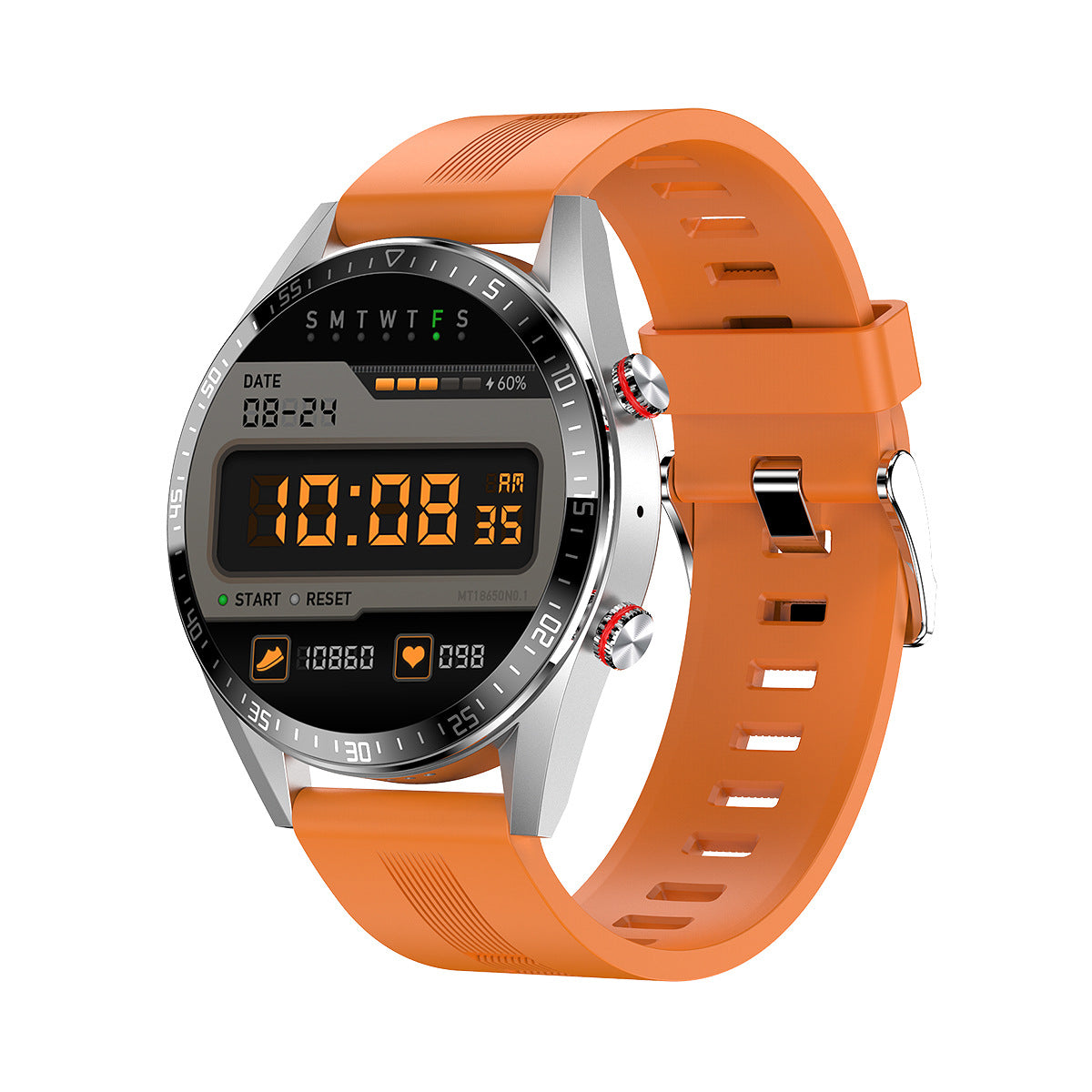 Smartwatch z rozmowami Bluetooth, muzyką i stale podświetlanym ekranem