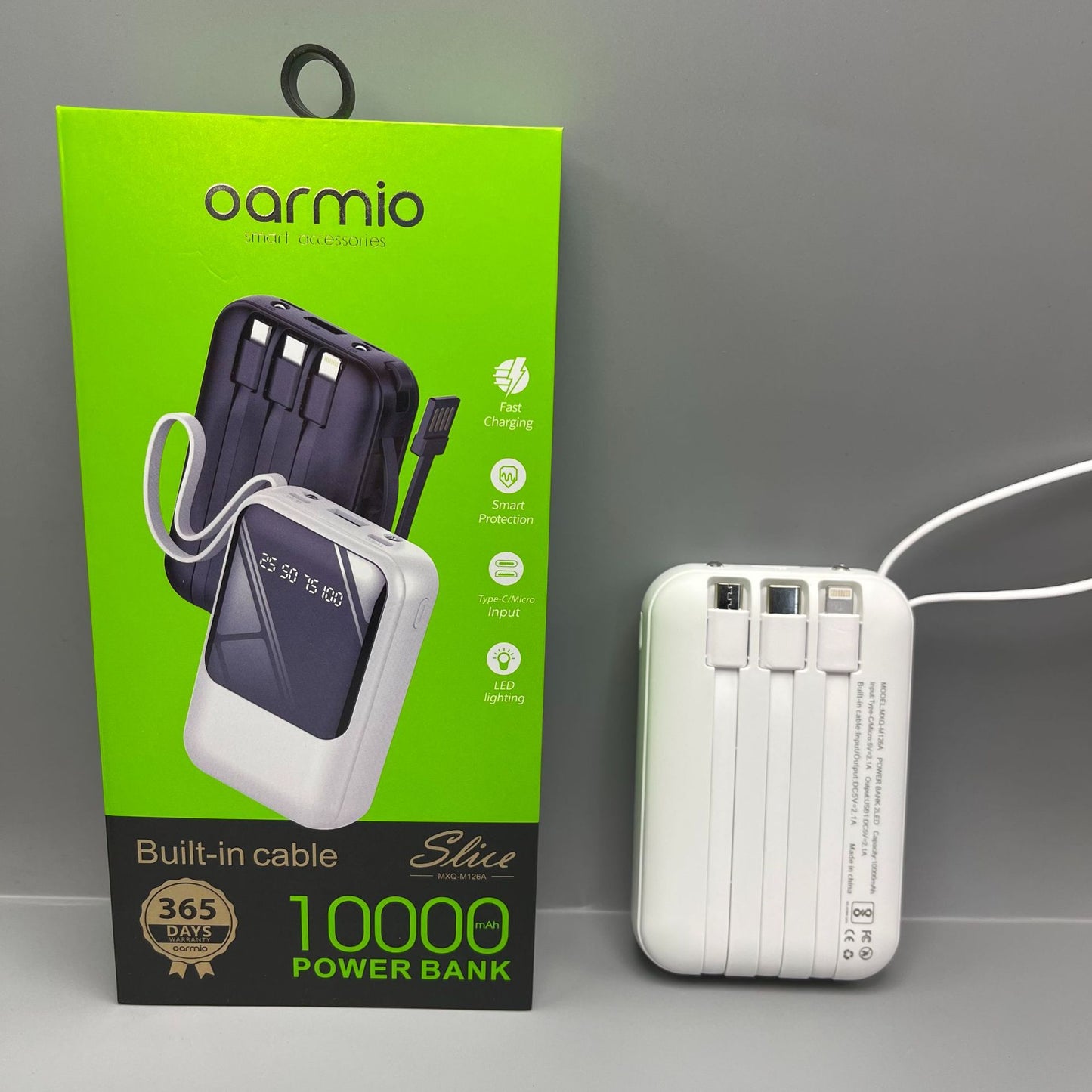 Powerbank Mini 10000mAh z Wbudowaną Wtyczką Sieciową – Kompaktowy, 3 Kolory