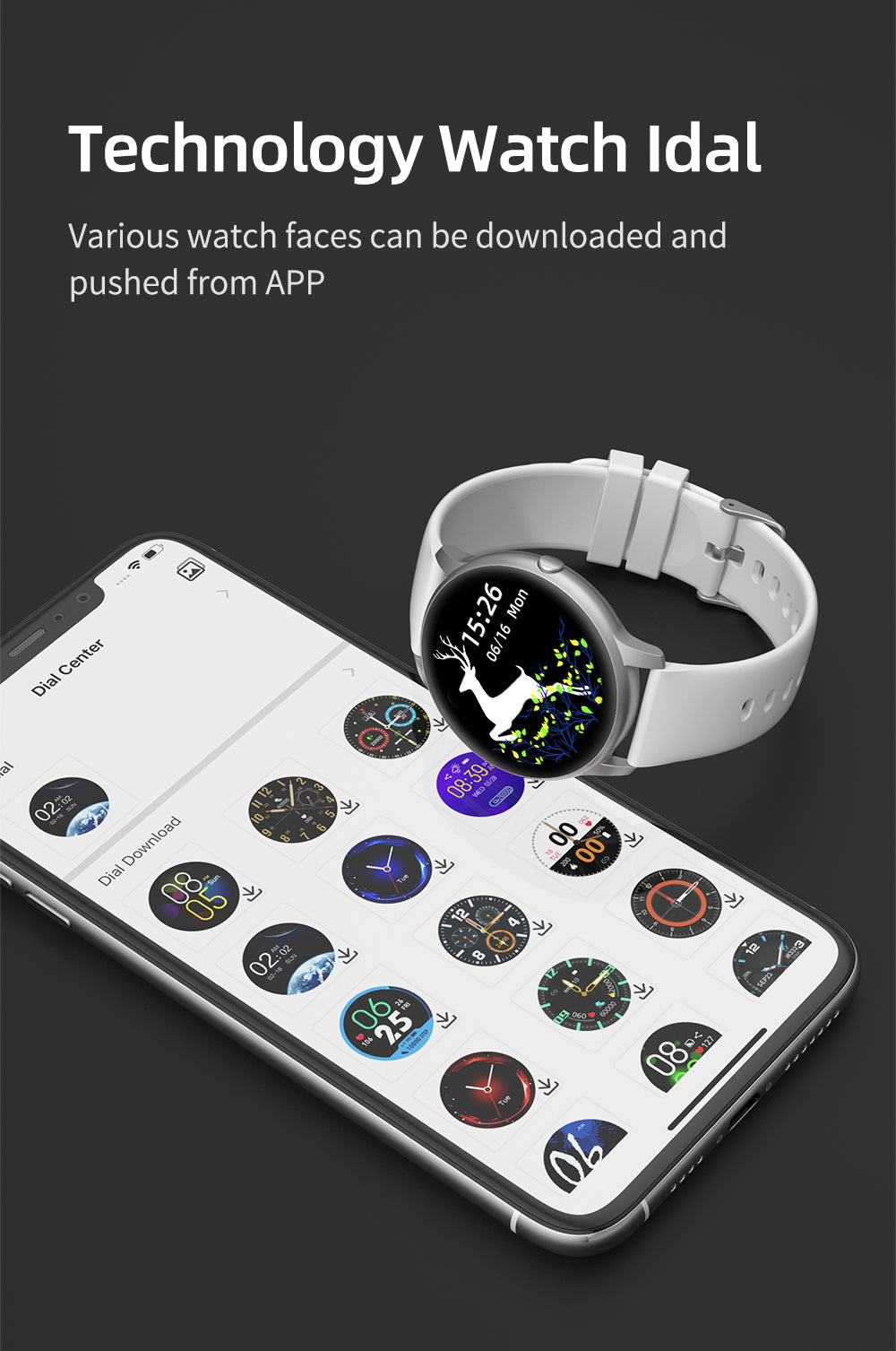 Smartwatch IMILAB KW66 męski Bluetooth IP68 wodoodporny sportowy