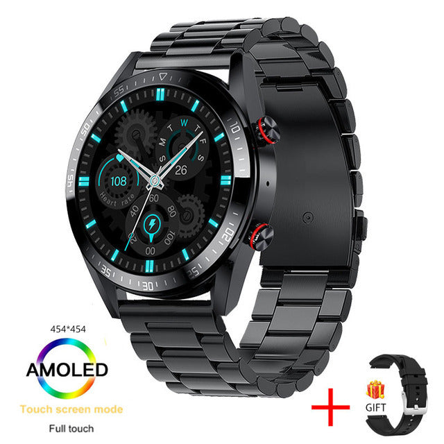 Smartwatch z rozmowami Bluetooth, muzyką i stale podświetlanym ekranem