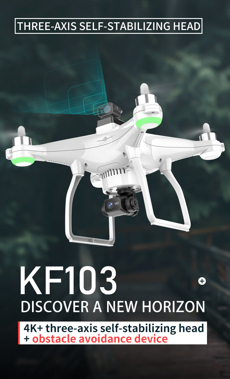 KF103 MAX Dron GPS 4K HD z 3-Osiowym Gimbalem Mechanicznym i Laserowym Unikaniem Przeszkód