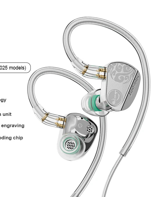 Zhulinniao Jinghong Z3 Słuchawki HiFi IEM – Metalowa Obudowa, Odpinany Kabel