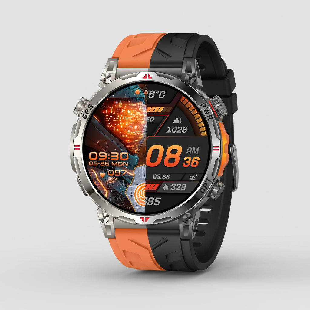 Smartwatch Sportowy 2026 GPS AMOLED 1.56" 5ATM